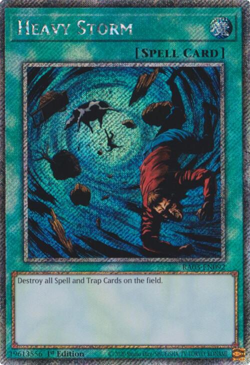 Heavy Storm (Platinum Secret Rare) [RA03-EN092] Platinum Secret Rare | Exor Games Truro