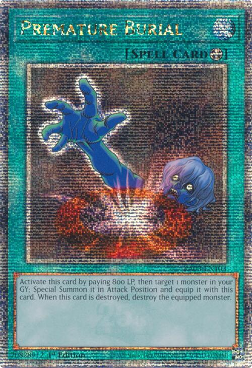 Premature Burial (Quarter Century Secret Rare) [RA03-EN103] Quarter Century Secret Rare | Exor Games Truro