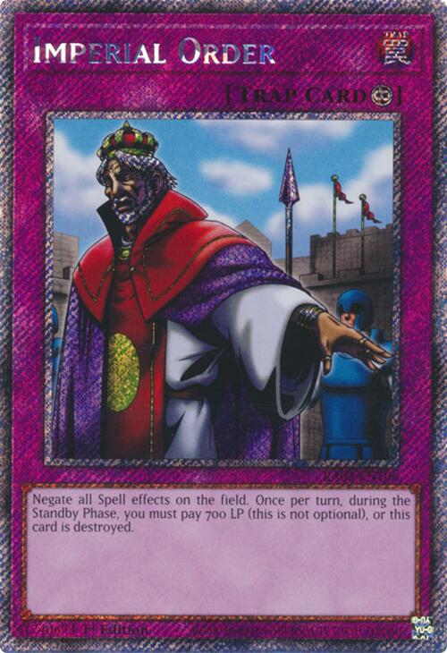 Imperial Order (Platinum Secret Rare) [RA03-EN106] Platinum Secret Rare | Exor Games Truro