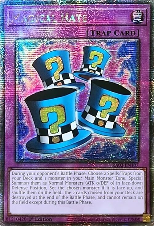 Magical Hats (Quarter Century Secret Rare) [RA03-EN107] Quarter Century Secret Rare | Exor Games Truro