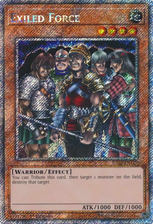 Exiled Force (Platinum Secret Rare) [RA03-EN119] Platinum Secret Rare | Exor Games Truro