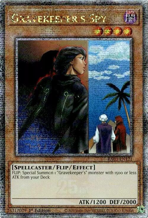 Gravekeeper's Spy (Quarter Century Secret Rare) [RA03-EN121] Quarter Century Secret Rare | Exor Games Truro