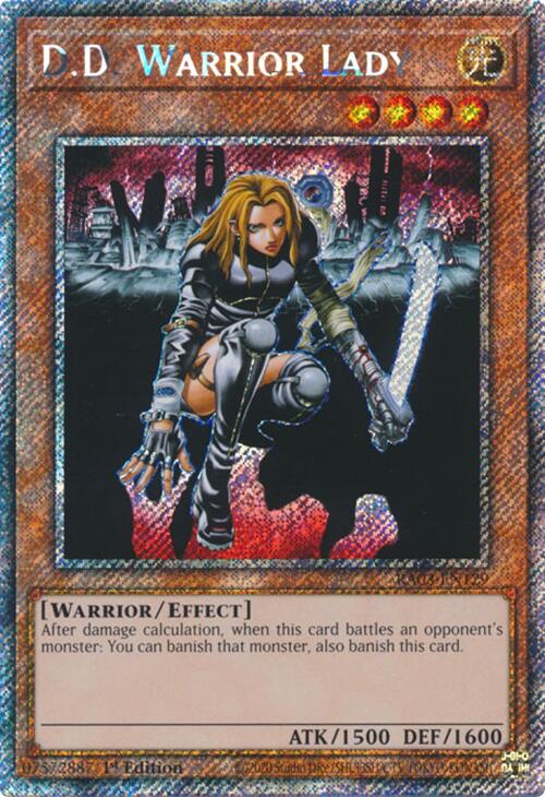 D.D. Warrior Lady (Platinum Secret Rare) [RA03-EN129] Platinum Secret Rare | Exor Games Truro
