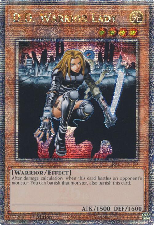 D.D. Warrior Lady (Quarter Century Secret Rare) [RA03-EN129] Quarter Century Secret Rare | Exor Games Truro