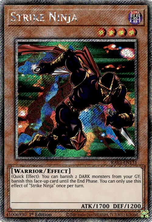 Strike Ninja (Platinum Secret Rare) [RA03-EN131] Platinum Secret Rare | Exor Games Truro