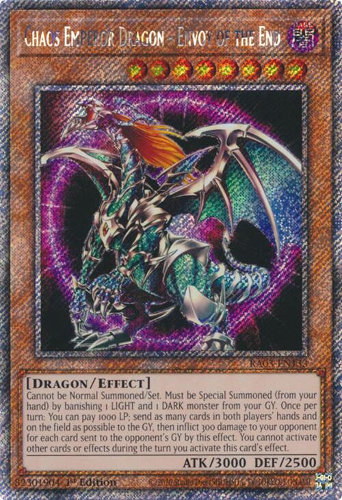 Chaos Emperor Dragon - Envoy of the End (Platinum Secret Rare) [RA03-EN133] Platinum Secret Rare | Exor Games Truro