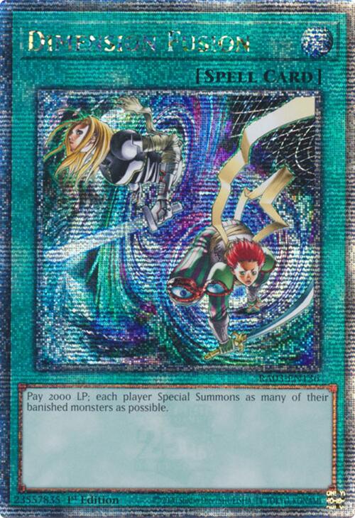 Dimension Fusion (Quarter Century Secret Rare) [RA03-EN136] Quarter Century Secret Rare | Exor Games Truro