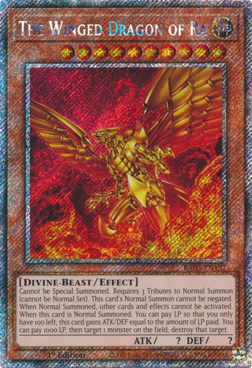 The Winged Dragon of Ra (Platinum Secret Rare) [RA03-EN137] Platinum Secret Rare | Exor Games Truro