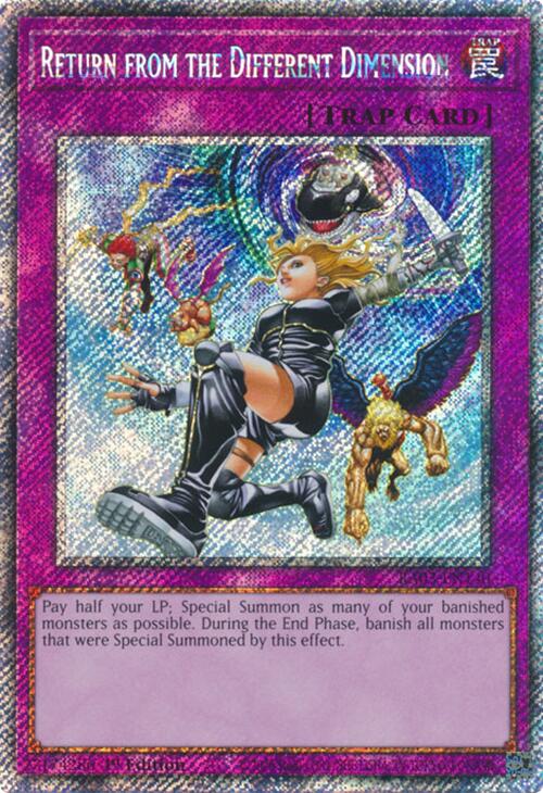 Return from the Different Dimension (Platinum Secret Rare) [RA03-EN140] Platinum Secret Rare | Exor Games Truro