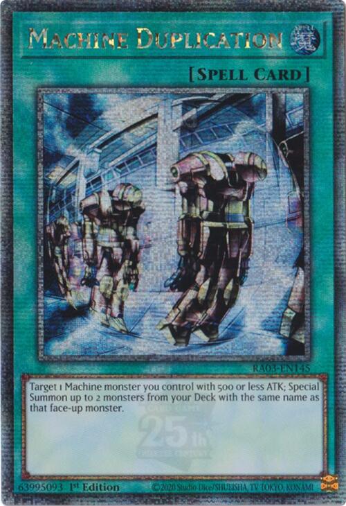 Machine Duplication (Quarter Century Secret Rare) [RA03-EN145] Quarter Century Secret Rare | Exor Games Truro