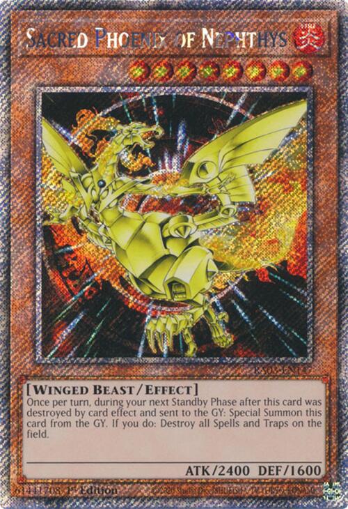 Sacred Phoenix of Nephthys (Platinum Secret Rare) [RA03-EN147] Platinum Secret Rare | Exor Games Truro