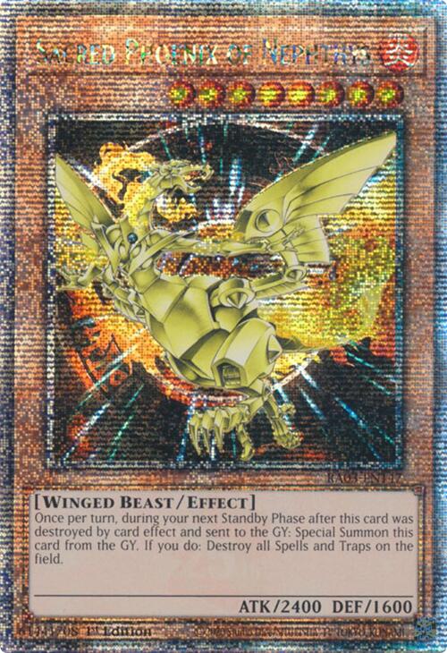 Sacred Phoenix of Nephthys (Quarter Century Secret Rare) [RA03-EN147] Quarter Century Secret Rare | Exor Games Truro