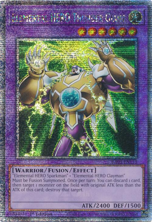 Elemental HERO Thunder Giant (Quarter Century Secret Rare) [RA03-EN153] Quarter Century Secret Rare | Exor Games Truro