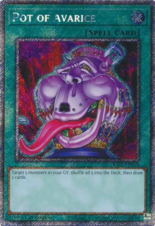 Pot of Avarice (Platinum Secret Rare) [RA03-EN160] Platinum Secret Rare | Exor Games Truro