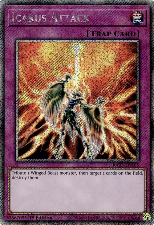 Icarus Attack (Platinum Secret Rare) [RA03-EN165] Platinum Secret Rare | Exor Games Truro
