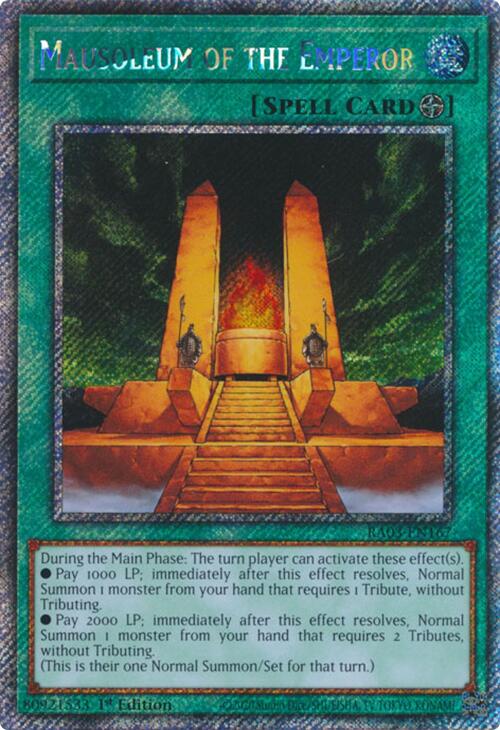 Mausoleum of the Emperor (Platinum Secret Rare) [RA03-EN167] Platinum Secret Rare | Exor Games Truro