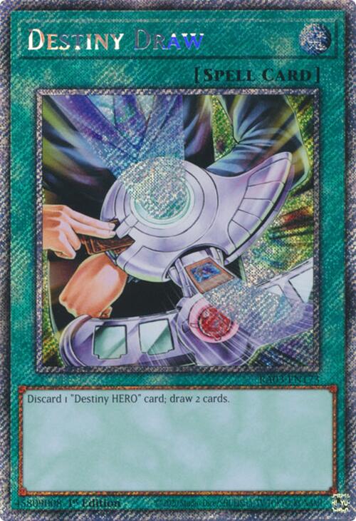 Destiny Draw (Platinum Secret Rare) [RA03-EN173] Platinum Secret Rare | Exor Games Truro