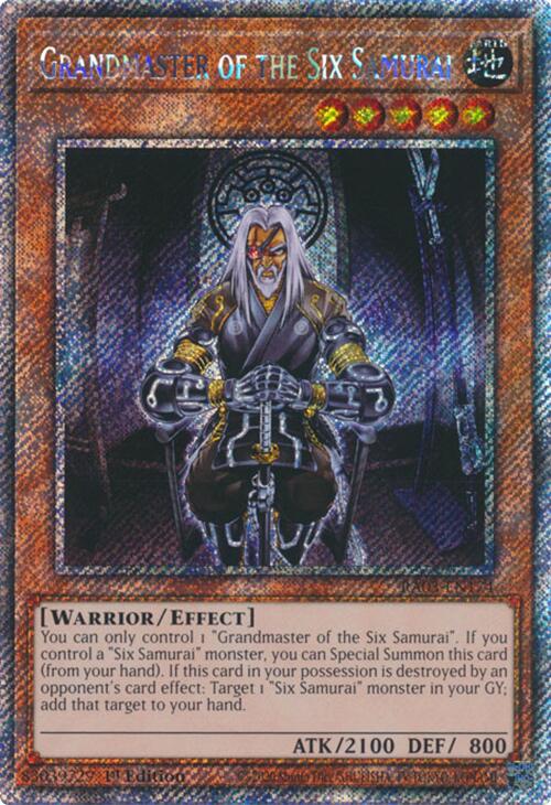 Grandmaster of the Six Samurai (Platinum Secret Rare) [RA03-EN174] Platinum Secret Rare | Exor Games Truro