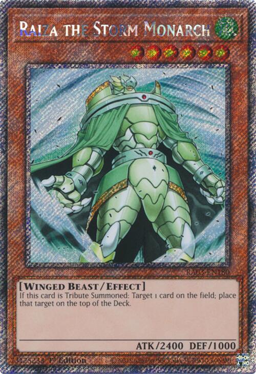 Raiza the Storm Monarch (Platinum Secret Rare) [RA03-EN180] Platinum Secret Rare | Exor Games Truro