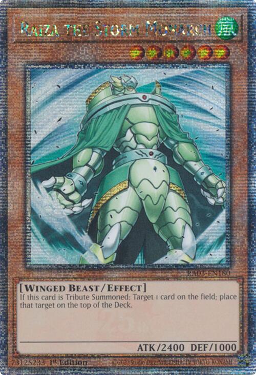 Raiza the Storm Monarch (Quarter Century Secret Rare) [RA03-EN180] Quarter Century Secret Rare | Exor Games Truro