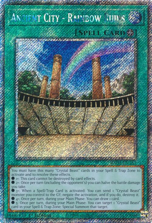 Ancient City - Rainbow Ruins (Platinum Secret Rare) [RA03-EN181] Platinum Secret Rare | Exor Games Truro