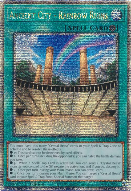 Ancient City - Rainbow Ruins (Quarter Century Secret Rare) [RA03-EN181] Quarter Century Secret Rare | Exor Games Truro