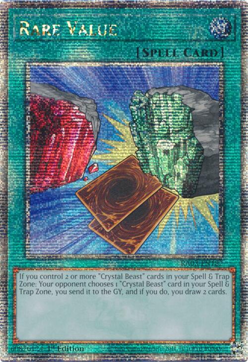 Rare Value (Quarter Century Secret Rare) [RA03-EN182] Quarter Century Secret Rare | Exor Games Truro