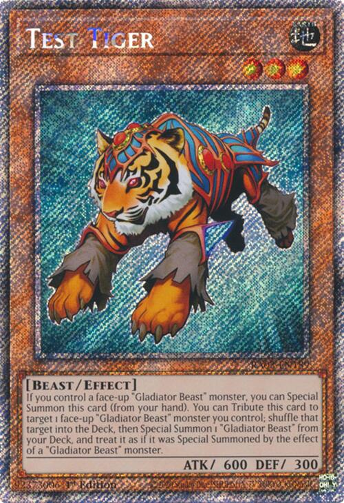 Test Tiger (Platinum Secret Rare) [RA03-EN189] Platinum Secret Rare | Exor Games Truro