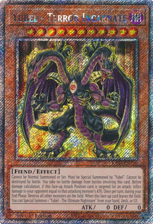 Yubel - Terror Incarnate (Platinum Secret Rare) [RA03-EN190] Platinum Secret Rare | Exor Games Truro