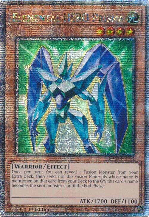 Elemental HERO Prisma (Quarter Century Secret Rare) [RA03-EN193] Quarter Century Secret Rare | Exor Games Truro