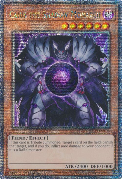 Caius the Shadow Monarch (Quarter Century Secret Rare) [RA03-EN194] Quarter Century Secret Rare | Exor Games Truro