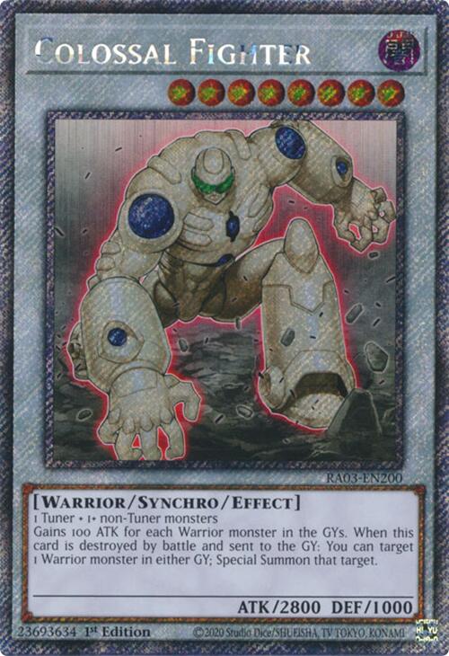 Colossal Fighter (Platinum Secret Rare) [RA03-EN200] Platinum Secret Rare | Exor Games Truro