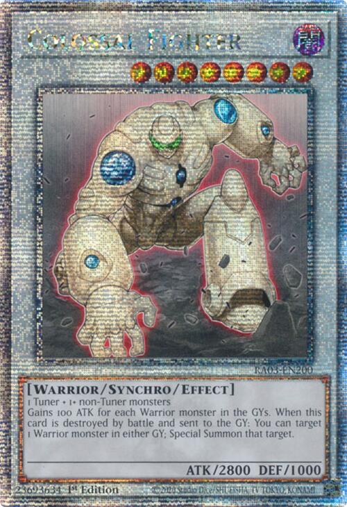 Colossal Fighter (Quarter Century Secret Rare) [RA03-EN200] Quarter Century Secret Rare | Exor Games Truro