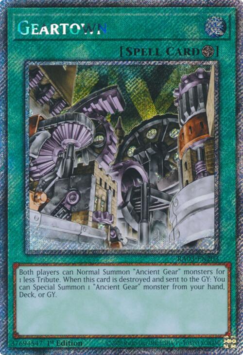 Geartown (Platinum Secret Rare) [RA03-EN203] Platinum Secret Rare | Exor Games Truro