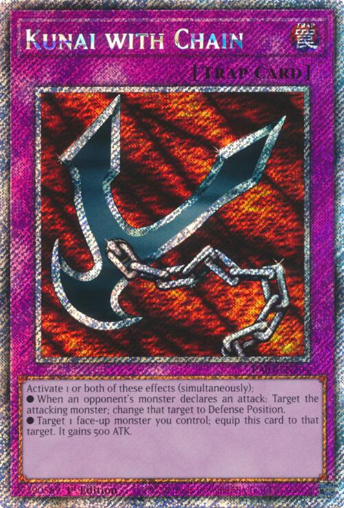 Kunai with Chain (Platinum Secret Rare) [RA03-EN204] Platinum Secret Rare | Exor Games Truro