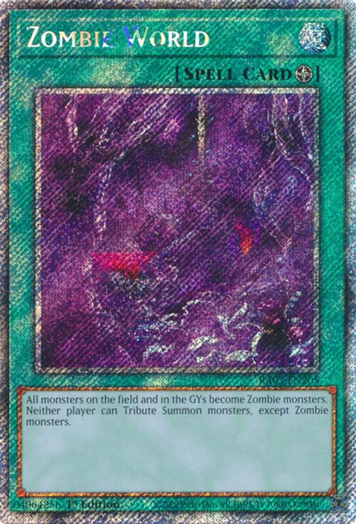 Zombie World (Platinum Secret Rare) [RA03-EN205] Platinum Secret Rare | Exor Games Truro