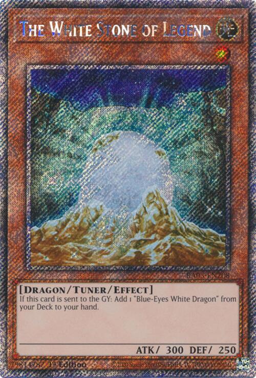 The White Stone of Legend (Platinum Secret Rare) [RA03-EN208] Platinum Secret Rare | Exor Games Truro