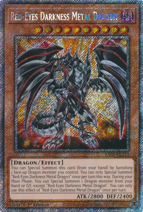 Red-Eyes Darkness Metal Dragon (Platinum Secret Rare) [RA03-EN212] Platinum Secret Rare | Exor Games Truro