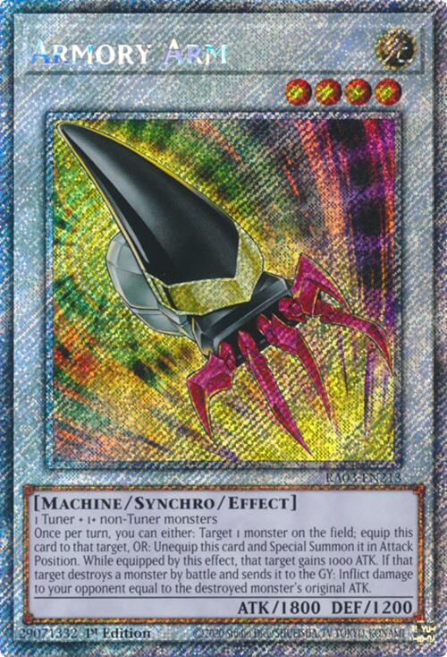 Armory Arm (Platinum Secret Rare) [RA03-EN213] Platinum Secret Rare | Exor Games Truro