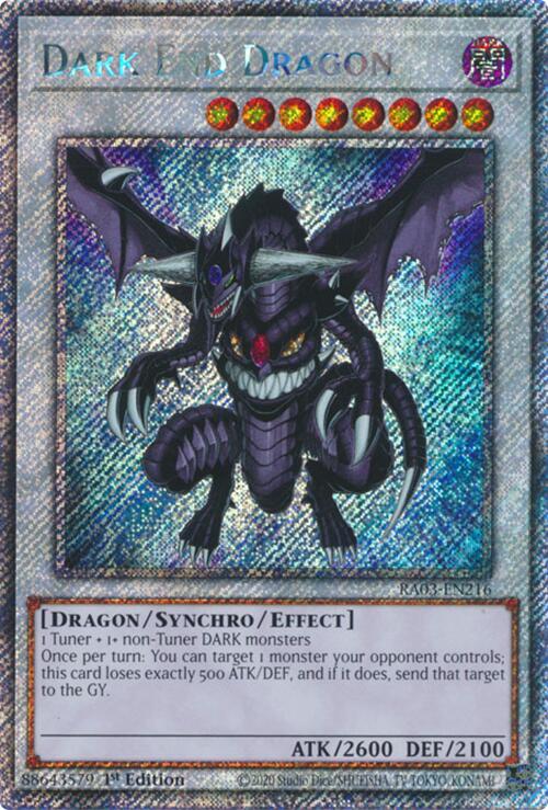 Dark End Dragon (Platinum Secret Rare) [RA03-EN216] Platinum Secret Rare | Exor Games Truro