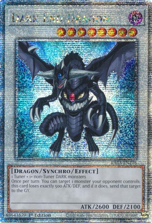 Dark End Dragon (Quarter Century Secret Rare) [RA03-EN216] Quarter Century Secret Rare | Exor Games Truro