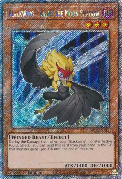 Blackwing - Kalut the Moon Shadow (Platinum Secret Rare) [RA03-EN217] Platinum Secret Rare | Exor Games Truro