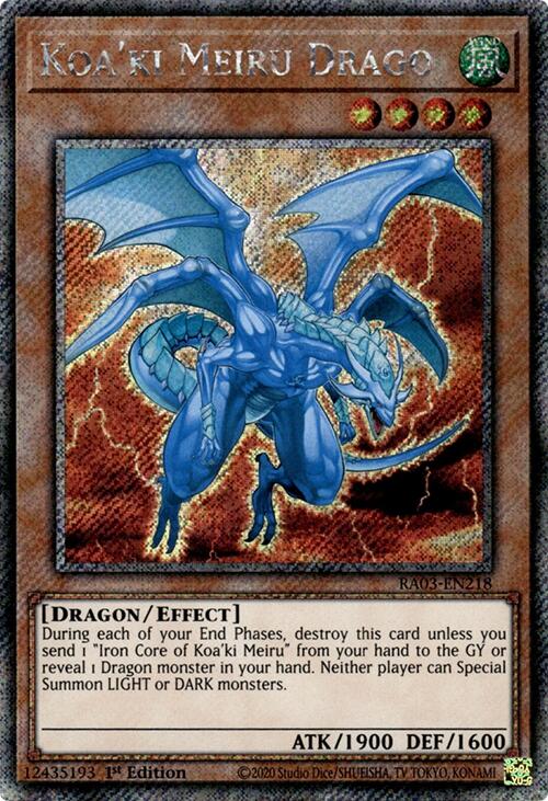 Koa'ki Meiru Drago (Platinum Secret Rare) [RA03-EN218] Platinum Secret Rare | Exor Games Truro