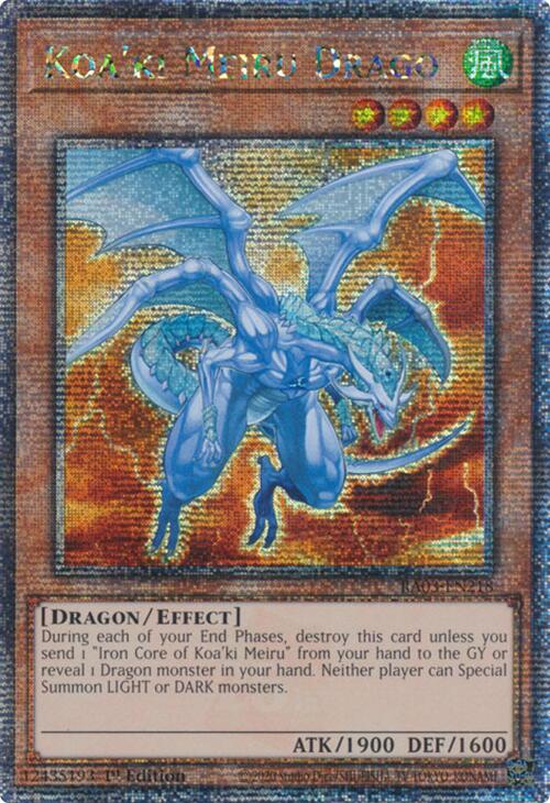 Koa'ki Meiru Drago (Quarter Century Secret Rare) [RA03-EN218] Quarter Century Secret Rare | Exor Games Truro