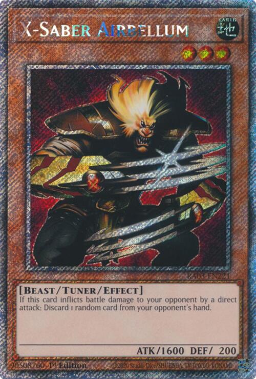 X-Saber Airbellum (Platinum Secret Rare) [RA03-EN221] Platinum Secret Rare | Exor Games Truro