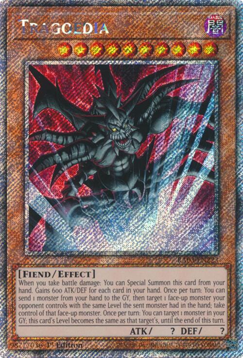 Tragoedia (Platinum Secret Rare) [RA03-EN223] Platinum Secret Rare | Exor Games Truro