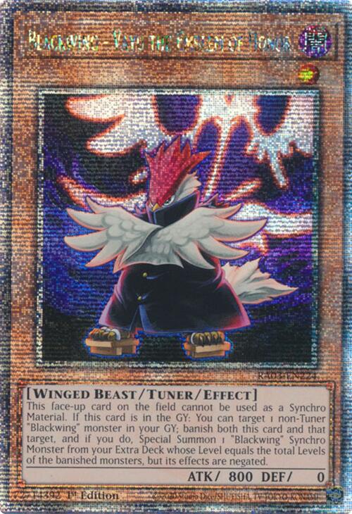 Blackwing - Vayu the Emblem of Honor (Quarter Century Secret Rare) [RA03-EN224] Quarter Century Secret Rare | Exor Games Truro