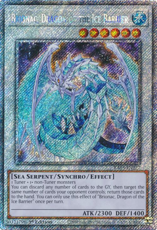 Brionac, Dragon of the Ice Barrier (Platinum Secret Rare) [RA03-EN227] Platinum Secret Rare | Exor Games Truro