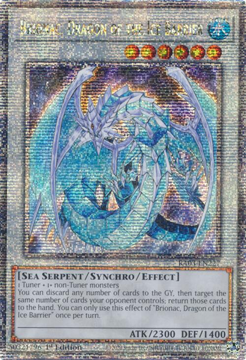 Brionac, Dragon of the Ice Barrier (Quarter Century Secret Rare) [RA03-EN227] Quarter Century Secret Rare | Exor Games Truro