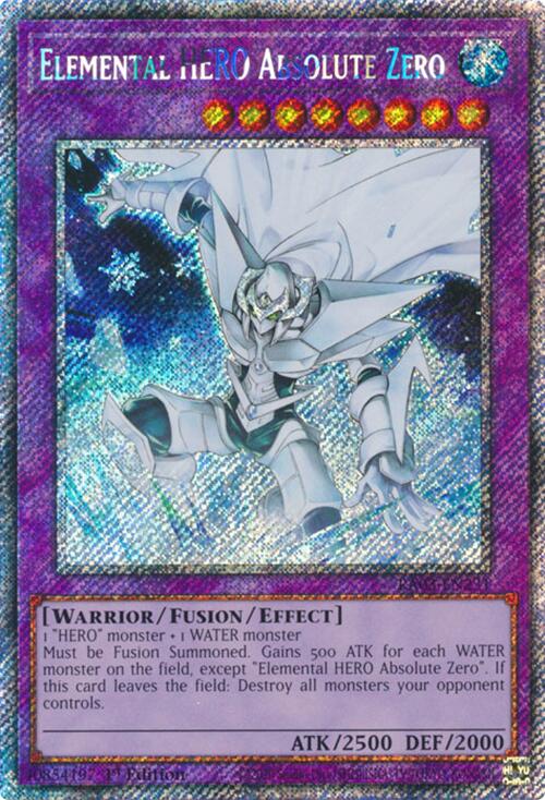 Elemental HERO Absolute Zero (Platinum Secret Rare) [RA03-EN231] Platinum Secret Rare | Exor Games Truro